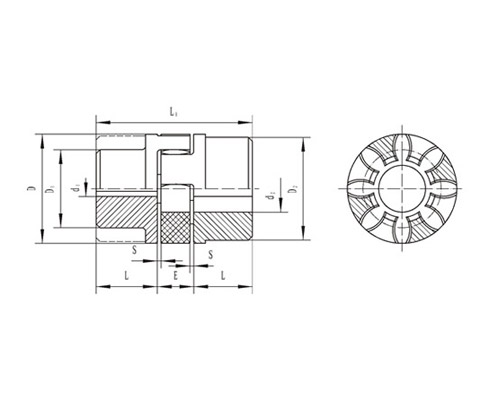 XLD型擴大軸孔星形彈性聯(lián)軸器